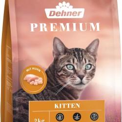 Dehner Premium Cat Food Kitten, Dry Food Grain Free for Young Cats, Chicken, 2 kg Dehner Premium Cat Food Kitten, Dry Food Grain Free for Young Cats, Chicken, 2 kg