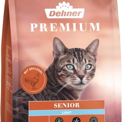 Dehner Premium Cat Food Light Dry Food Grain-Free / Calorie Reduced for Older Cats, Poultry, 2 kg Dehner Premium Cat Food Light Dry Food Grain-Free / Calorie Reduced for Older Cats, Poultry, 2 kg