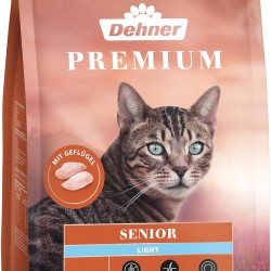Dehner Premium Cat Food Light Dry Food Grain-Free / Calorie Reduced for Older Cats, Poultry, 2 kg Dehner Premium Cat Food Light Dry Food Grain-Free / Calorie Reduced for Older Cats, Poultry, 2 kg