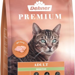 Dehner Premium Cat Food Sensitive Dry Food Grain-Free for Adult Nutritionally Sensitive Cats, Turkey, 2 kg Dehner Premium Cat Food Sensitive Dry Food Grain-Free for Adult Nutritionally Sensitive Cats, Turkey, 2 kg