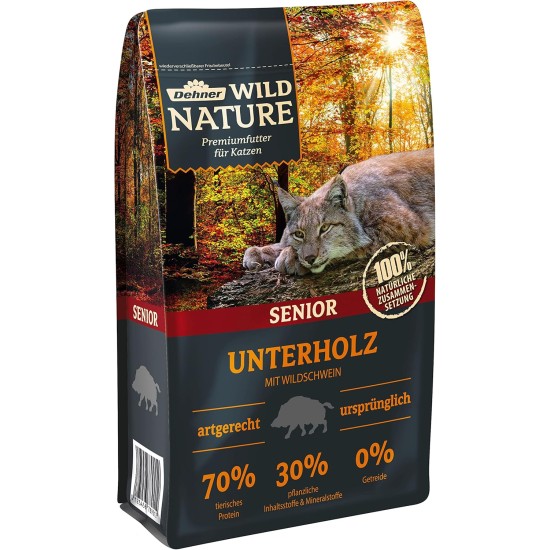 Dehner Wild Nature Cat Food, Undergrowth, Dry Food, Grain-Free, for Older Cats, Wild Boar, 1.5 kg Dehner Wild Nature Cat Food, Undergrowth, Dry Food, Grain-Free, for Older Cats, Wild Boar, 1.5 kg