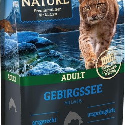 Dehner Wild Nature Mountain Lake Cat Food, Dry Food, Grain-Free / Sugar-Free, for Adult Cats, Salmon, 1.5 kg Dehner Wild Nature Mountain Lake Cat Food, Dry Food, Grain-Free / Sugar-Free, for Adult Cats, Salmon, 1.5 kg