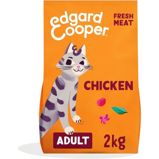 Edgard & Cooper Adult Cat Food Chicken 2kg Sterilized & Active Cat Food Grain-Free Natural Ingredients Fresh Meat Hypoallergenic No Added Sugar Edgard & Cooper Adult Cat Food Chicken 2kg Sterilized & Active Cat Food Grain-Free Natural Ingredients Fresh Meat Hypoallergenic No Added Sugar