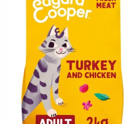 Edgard & Cooper Adult Cat Food (Turkey & Chicken, 2 kg), Sterilized and Active Cat Food, Grain-Free, Natural Ingredients, Fresh Meat, Hypoallergenic, No Edgard & Cooper Adult Cat Food (Turkey & Chicken, 2 kg), Sterilized and Active Cat Food, Grain-Free, Natural Ingredients, Fresh Meat, Hypoallergenic, No