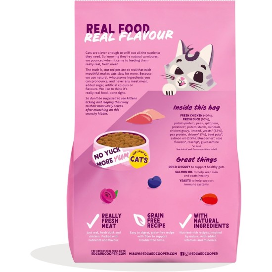 Edgard & Cooper Cat Food for Seniors (Turkey & Chicken, 2kg), Sterilized and Active Cat Food, Grain-Free, Natural Ingredients, Fresh Meat, Hypoallergenic, No Added Sugar Edgard & Cooper Cat Food for Seniors (Turkey & Chicken, 2kg), Sterilized and Active Cat Food, Grain-Free, Natural Ingredients, Fresh Meat, Hypoallergenic, No Added Sugar