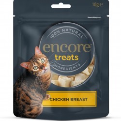 Encore 100% Natural Chicken Breast Cat Snacks, Freeze Dried, Grain-Free Healthy Snacks - 12 x 10 g Encore 100% Natural Chicken Breast Cat Snacks, Freeze Dried, Grain-Free Healthy Snacks - 12 x 10 g