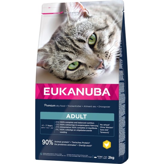 Eukanuba Dry Cat Food Adult Chicken Liver, 2 Kg Eukanuba Dry Cat Food Adult Chicken Liver, 2 Kg