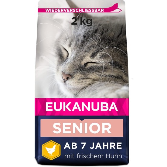 Eukanuba Dry Cat Food Senior Chicken Liver, 10 kg Eukanuba Dry Cat Food Senior Chicken Liver, 10 kg