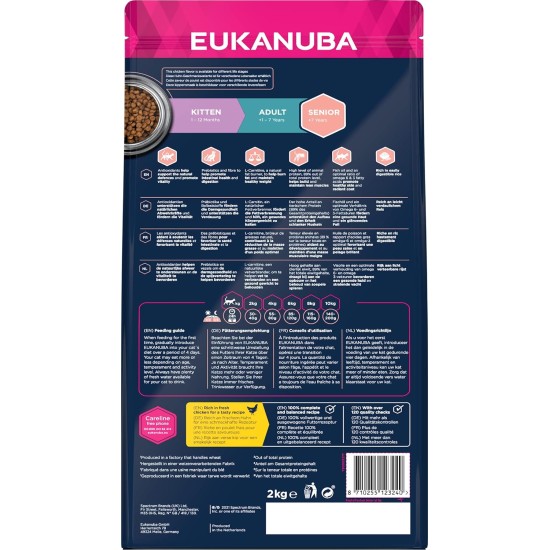 Eukanuba Dry Cat Food Senior Chicken Liver, 10 kg Eukanuba Dry Cat Food Senior Chicken Liver, 10 kg