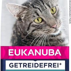 Eukanuba Katzenfutter trocken getreidefrei - Premium Trockenfutter mit viel Lachs für ausgewachsene Katzen, 10kg Eukanuba Katzenfutter trocken getreidefrei - Premium Trockenfutter mit viel Lachs für ausgewachsene Katzen, 10kg