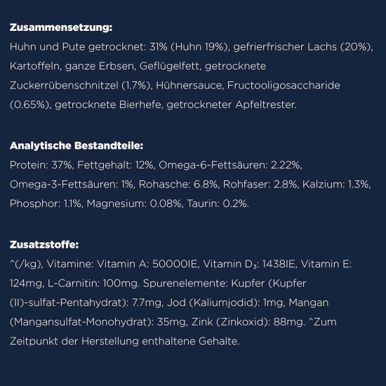 Eukanuba Senior Katzenfutter trocken getreidefrei - Premium Trockenfutter mit viel Lachs für ältere Katzen, 2kg Eukanuba Senior Katzenfutter trocken getreidefrei - Premium Trockenfutter mit viel Lachs für ältere Katzen, 2kg