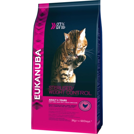 Eukanuba Special Food for Cats, Premium Dry Food, Tailored to Special Needs (Sensible Digestion / Sterilised / Anti-Hair Balls) Eukanuba Special Food for Cats, Premium Dry Food, Tailored to Special Needs (Sensible Digestion / Sterilised / Anti-Hair Balls)