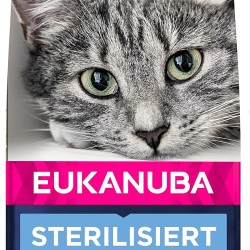Eukanuba Sterilised Cat Food - Low-Fat Premium Dry Food for Weight Maintenance in Sterilised / Castrated Cats, 2 kg Eukanuba Sterilised Cat Food - Low-Fat Premium Dry Food for Weight Maintenance in Sterilised / Castrated Cats, 2 kg