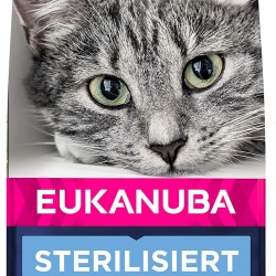 Eukanuba Sterilised Cat Food - Low-Fat Premium Dry Food for Weight Maintenance in Sterilised / Castrated Cats, 2 kg Eukanuba Sterilised Cat Food - Low-Fat Premium Dry Food for Weight Maintenance in Sterilised / Castrated Cats, 2 kg