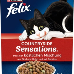 FELIX Countryside Sensations Dry Cat Food with Beef and Chicken, Pack of 1 (1 x 1 kg) FELIX Countryside Sensations Dry Cat Food with Beef and Chicken, Pack of 1 (1 x 1 kg)