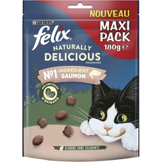 FELIX Naturally Delicious Snacks | Adult | Treats for Cats | Chicken with a Touch of Grass | 180 g FELIX Naturally Delicious Snacks | Adult | Treats for Cats | Chicken with a Touch of Grass | 180 g