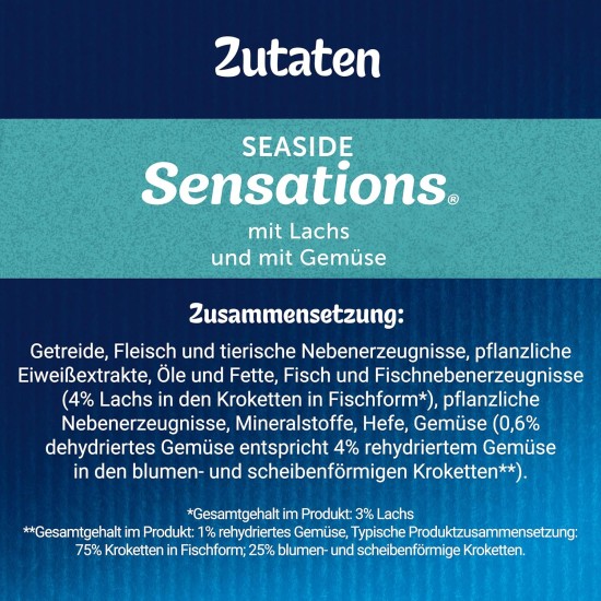 FELIX Seaside Sensations Dry Cat Food with Salmon and Vegetables, Pack of 1 (1 x 1 kg) FELIX Seaside Sensations Dry Cat Food with Salmon and Vegetables, Pack of 1 (1 x 1 kg)