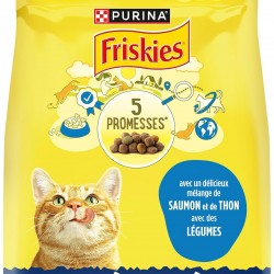 FRISKIES Cat Complete Food for Sterilised Adult Cats with Salmon, Tuna and Vegetables Complete Food for Sterilised Cats Bag 3 kg FRISKIES Cat Complete Food for Sterilised Adult Cats with Salmon, Tuna and Vegetables Complete Food for Sterilised Cats Bag 3 kg