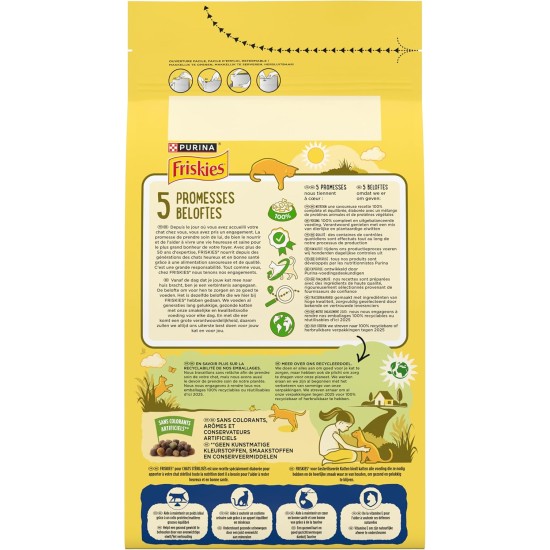 FRISKIES Lamb, Turkey and Vegetables - 1.5kg - Sterilised Cat Dry Food FRISKIES Lamb, Turkey and Vegetables - 1.5kg - Sterilised Cat Dry Food