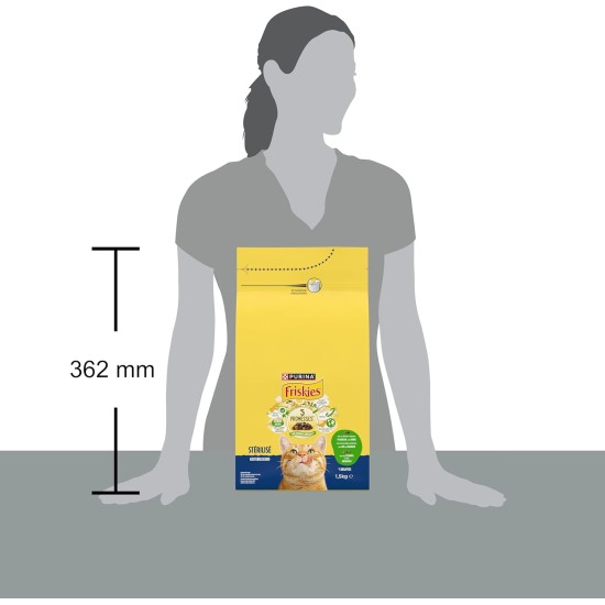FRISKIES Lamb, Turkey and Vegetables - 1.5kg - Sterilised Cat Dry Food FRISKIES Lamb, Turkey and Vegetables - 1.5kg - Sterilised Cat Dry Food