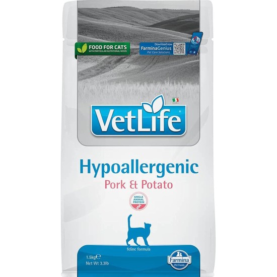 Farmina Vet Life Pellets Cat Food (Dry Food, Antioxidants, Non-GMO, Created Together with the Faculty of Animal Nutrition of the University of Naples, Serving Size: 400g) Farmina Vet Life Pellets Cat Food (Dry Food, Antioxidants, Non-GMO, Created Together with the Faculty of Animal Nutrition of the University of Naples, Serving Size: 400g)