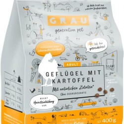 GRAU The Original Dry Food for Cats - Poultry with Potato, Pack of 1 (1 x 400 g), Grain-Free, for Adult Cats GRAU The Original Dry Food for Cats - Poultry with Potato, Pack of 1 (1 x 400 g), Grain-Free, for Adult Cats