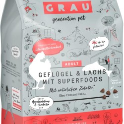 GRAU The Original Dry Food for Cats, Poultry & Salmon with Superfoods, 1 Pack (1 x 2 kg), Gluten-Free, for Adult Cats GRAU The Original Dry Food for Cats, Poultry & Salmon with Superfoods, 1 Pack (1 x 2 kg), Gluten-Free, for Adult Cats