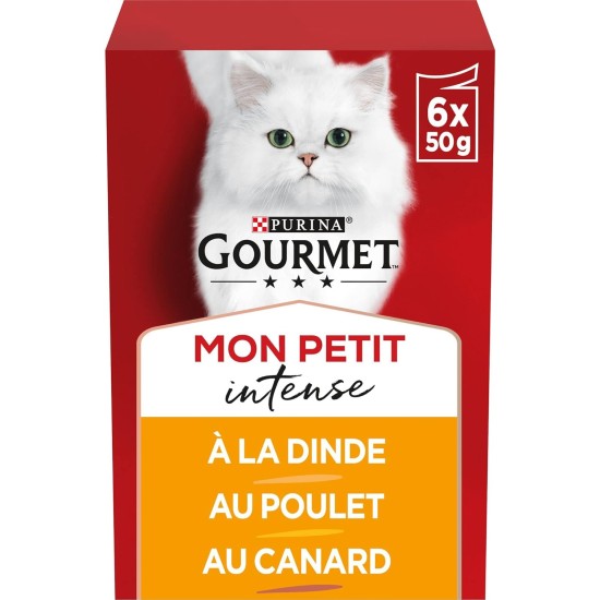 Gourmet Mon Petit Meals for Adult Cats Choice of Flavour (6 x 50 g - Pack of 8) Gourmet Mon Petit Meals for Adult Cats Choice of Flavour (6 x 50 g - Pack of 8)