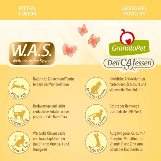GranataPet Delicatessen Adult Poultry, 300 g, Dry Food for Cats, Tasty Cat Food, Complete Feed without Grains and No Added Sugar GranataPet Delicatessen Adult Poultry, 300 g, Dry Food for Cats, Tasty Cat Food, Complete Feed without Grains and No Added Sugar