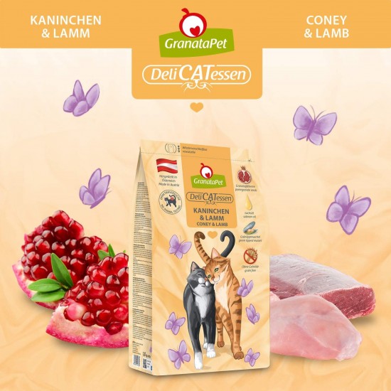 GranataPet Delicatessen Adult Poultry, 300 g, Dry Food for Cats, Tasty Cat Food, Complete Feed without Grains and No Added Sugar GranataPet Delicatessen Adult Poultry, 300 g, Dry Food for Cats, Tasty Cat Food, Complete Feed without Grains and No Added Sugar