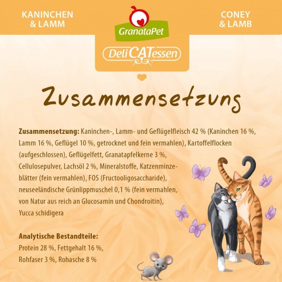 GranataPet Delicatessen Adult Poultry, 300 g, Dry Food for Cats, Tasty Cat Food, Complete Feed without Grains and No Added Sugar GranataPet Delicatessen Adult Poultry, 300 g, Dry Food for Cats, Tasty Cat Food, Complete Feed without Grains and No Added Sugar