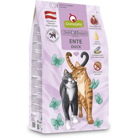 GranataPet Delicatessen Adult Poultry, 300 g, Dry Food for Cats, Tasty Cat Food, Complete Feed without Grains and No Added Sugar GranataPet Delicatessen Adult Poultry, 300 g, Dry Food for Cats, Tasty Cat Food, Complete Feed without Grains and No Added Sugar