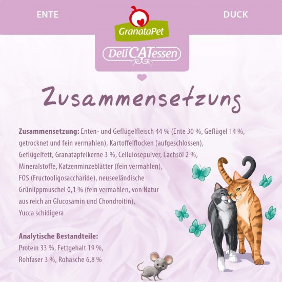 GranataPet Delicatessen Adult Poultry, 300 g, Dry Food for Cats, Tasty Cat Food, Complete Feed without Grains and No Added Sugar GranataPet Delicatessen Adult Poultry, 300 g, Dry Food for Cats, Tasty Cat Food, Complete Feed without Grains and No Added Sugar