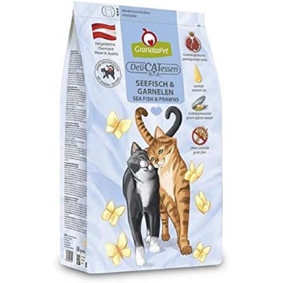 GranataPet Delicatessen Adult Poultry, 300 g, Dry Food for Cats, Tasty Cat Food, Complete Feed without Grains and No Added Sugar GranataPet Delicatessen Adult Poultry, 300 g, Dry Food for Cats, Tasty Cat Food, Complete Feed without Grains and No Added Sugar