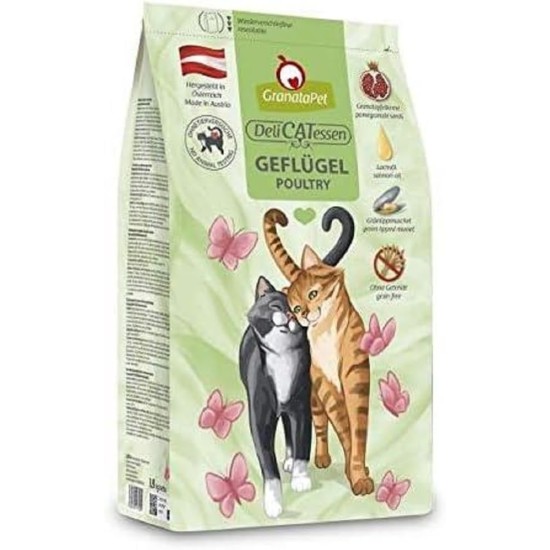 GranataPet Delicatessen Poultry, 1.8 kg (Pack of 1), Dry Food for Cats, Tasty Cat Food, Complete Feed without Grains and No Added Sugar GranataPet Delicatessen Poultry, 1.8 kg (Pack of 1), Dry Food for Cats, Tasty Cat Food, Complete Feed without Grains and No Added Sugar