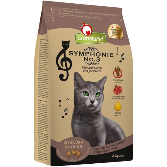 GranataPet Symphonie No. 2 Salmon, Dry Food for Cats, Complete Feed without Grains and Added Sugar, Tasty Cat Food with Fine Fish, 300 g GranataPet Symphonie No. 2 Salmon, Dry Food for Cats, Complete Feed without Grains and Added Sugar, Tasty Cat Food with Fine Fish, 300 g