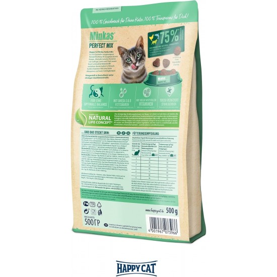 Happy Cat 70416 - Happy Cat Minkas Perfect Mix Poultry, Fish & Lamb - Dry Cat Food - 10 kg Content Happy Cat 70416 - Happy Cat Minkas Perfect Mix Poultry, Fish & Lamb - Dry Cat Food - 10 kg Content