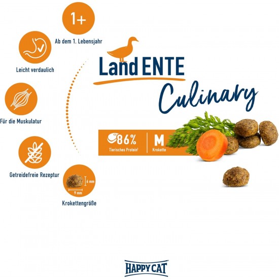 Happy Cat 70569 Culinary Adult Land Poultry Dry Cat Food for Adult Cats and Hangovers, 1.3 kg Content Happy Cat 70569 Culinary Adult Land Poultry Dry Cat Food for Adult Cats and Hangovers, 1.3 kg Content