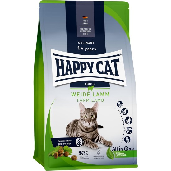 Happy Cat 70569 Culinary Adult Land Poultry Dry Cat Food for Adult Cats and Hangovers, 1.3 kg Content Happy Cat 70569 Culinary Adult Land Poultry Dry Cat Food for Adult Cats and Hangovers, 1.3 kg Content