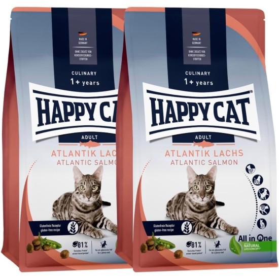 Happy Cat 70569 Culinary Adult Land Poultry Dry Cat Food for Adult Cats and Hangovers, 1.3 kg Content Happy Cat 70569 Culinary Adult Land Poultry Dry Cat Food for Adult Cats and Hangovers, 1.3 kg Content