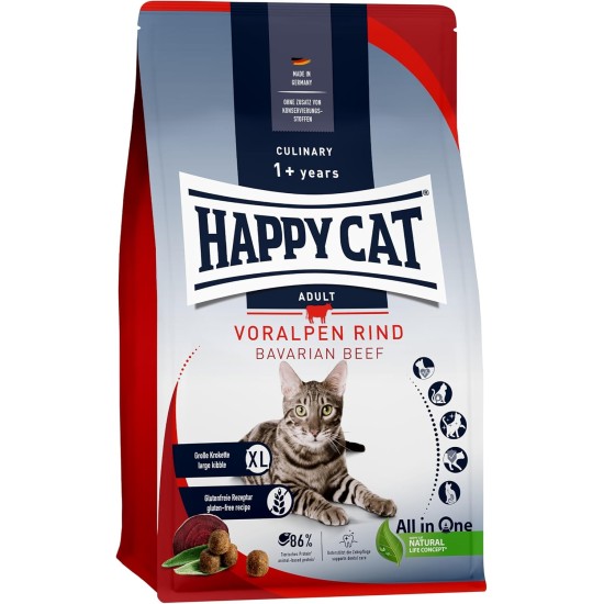 Happy Cat 70569 Culinary Adult Land Poultry Dry Cat Food for Adult Cats and Hangovers, 1.3 kg Content Happy Cat 70569 Culinary Adult Land Poultry Dry Cat Food for Adult Cats and Hangovers, 1.3 kg Content