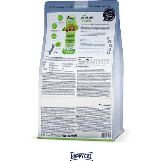 Happy Cat 70569 Culinary Adult Land Poultry Dry Cat Food for Adult Cats and Hangovers, 1.3 kg Content Happy Cat 70569 Culinary Adult Land Poultry Dry Cat Food for Adult Cats and Hangovers, 1.3 kg Content
