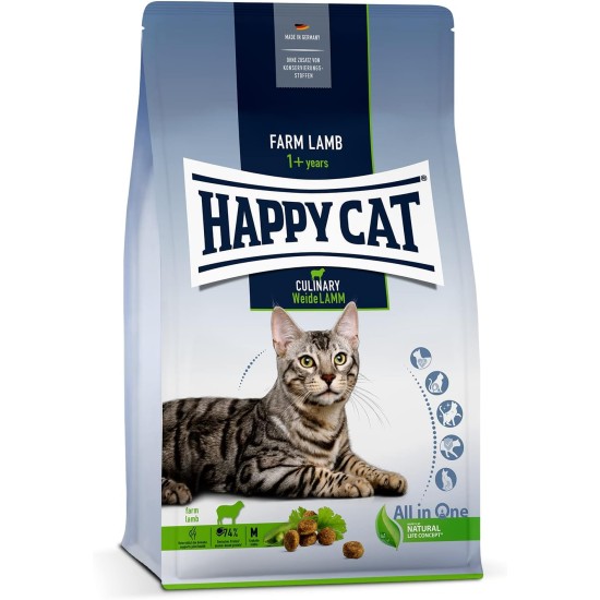 Happy Cat 70569 Culinary Adult Land Poultry Dry Cat Food for Adult Cats and Hangovers, 1.3 kg Content Happy Cat 70569 Culinary Adult Land Poultry Dry Cat Food for Adult Cats and Hangovers, 1.3 kg Content