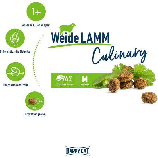 Happy Cat 70569 Culinary Adult Land Poultry Dry Cat Food for Adult Cats and Hangovers, 1.3 kg Content Happy Cat 70569 Culinary Adult Land Poultry Dry Cat Food for Adult Cats and Hangovers, 1.3 kg Content