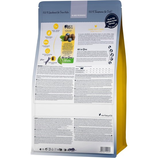 Happy Cat 70569 Culinary Adult Land Poultry Dry Cat Food for Adult Cats and Hangovers, 1.3 kg Content Happy Cat 70569 Culinary Adult Land Poultry Dry Cat Food for Adult Cats and Hangovers, 1.3 kg Content