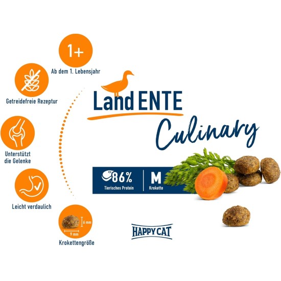 Happy Cat 70569 Culinary Adult Land Poultry Dry Cat Food for Adult Cats and Hangovers, 1.3 kg Content Happy Cat 70569 Culinary Adult Land Poultry Dry Cat Food for Adult Cats and Hangovers, 1.3 kg Content