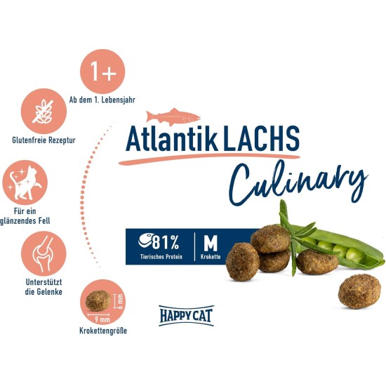Happy Cat 70569 Culinary Adult Land Poultry Dry Cat Food for Adult Cats and Hangovers, 1.3 kg Content Happy Cat 70569 Culinary Adult Land Poultry Dry Cat Food for Adult Cats and Hangovers, 1.3 kg Content