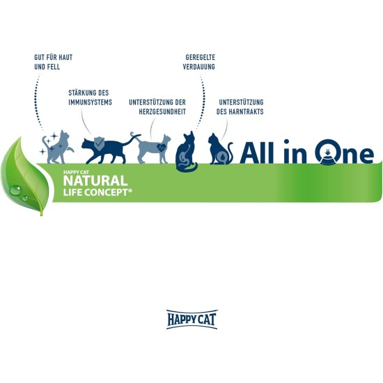 Happy Cat 70588 - Indoor Adult Atlantik Salmon - Dry Cat Food for Adult Cats and Hangovers - 1.3 kg Content Happy Cat 70588 - Indoor Adult Atlantik Salmon - Dry Cat Food for Adult Cats and Hangovers - 1.3 kg Content