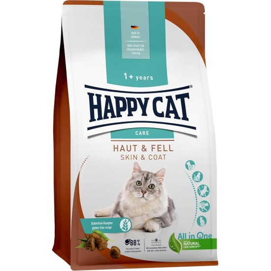 Happy Cat 70596 Care Stomach & Intestinal Dry Cat Food with Duck for Sensitive Cats and Hangovers 1.3 kg Content Happy Cat 70596 Care Stomach & Intestinal Dry Cat Food with Duck for Sensitive Cats and Hangovers 1.3 kg Content