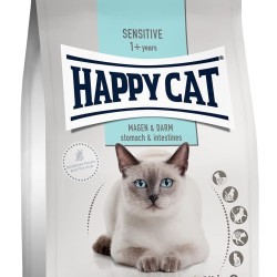 Happy Cat 70596 Care Stomach & Intestinal Dry Cat Food with Duck for Sensitive Cats and Hangovers 1.3 kg Content Happy Cat 70596 Care Stomach & Intestinal Dry Cat Food with Duck for Sensitive Cats and Hangovers 1.3 kg Content
